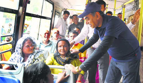 Wooing voters with ‘bus pe charcha’