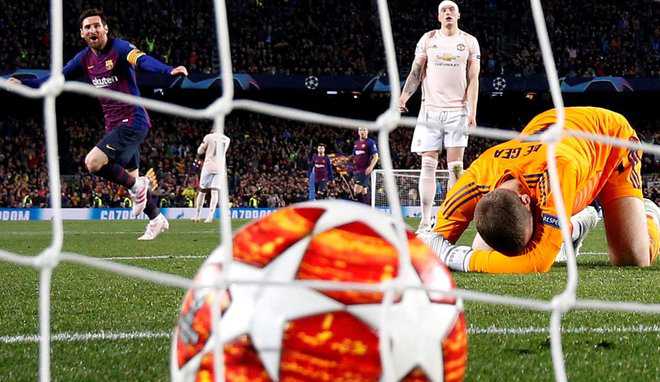Messi fires Barca into semis
