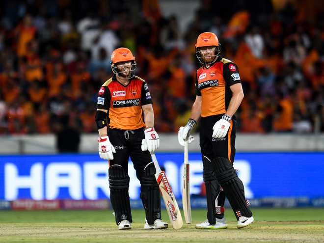 Bairstow and Warner lead Sunrisers to 9-wicket victory over KKR