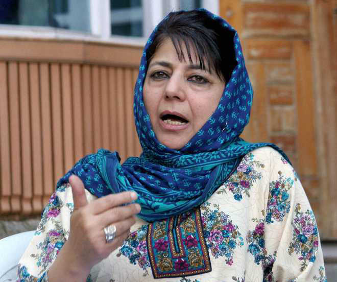 Mehbooba hits out at PM for bringing N-bombs in political discourse