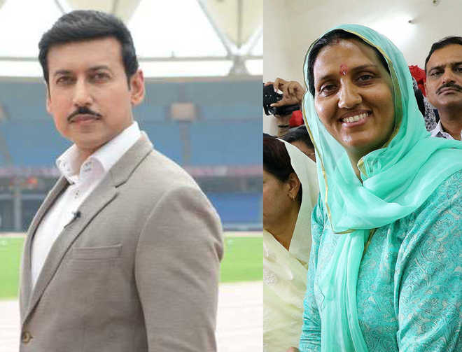 Pola Rathore It’s an Olympic battle in Jaipur Rural: Rathore-Poonia face off on May ...