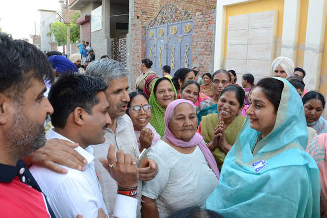 Not named yet, Harsimrat campaigns in Bathinda