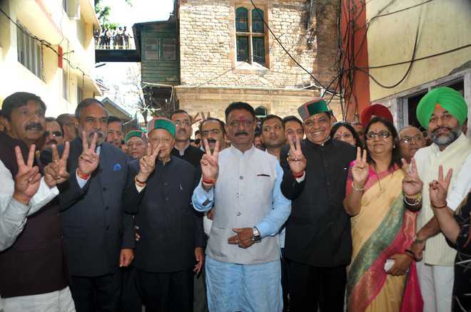 Cong’s Shandil files nomination amid show of strength