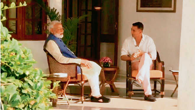 Never thought of becoming PM: Modi to Akshay Kumar