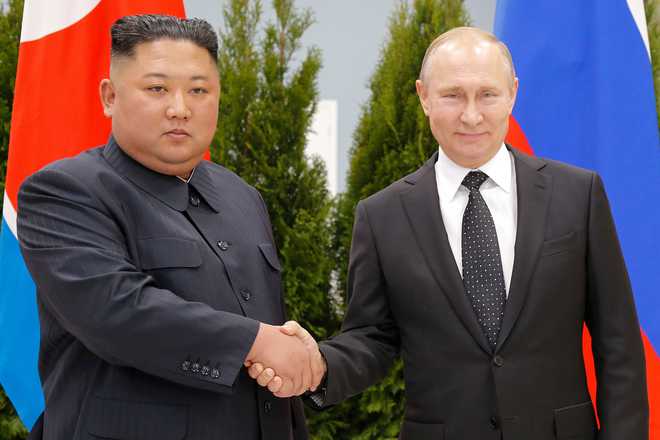 Spurned by US, N Korea’s Kim holds talks with Putin