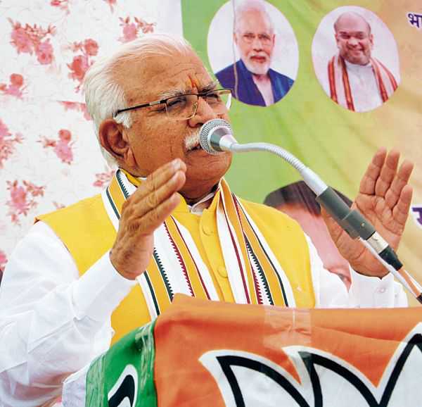 At native village for rally, Haryana CM turns emotional