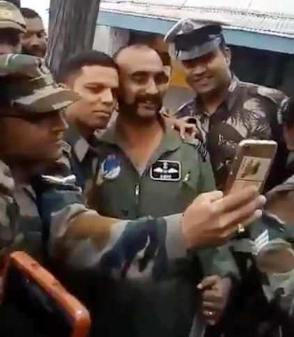 ‘For your families’: Abhinandan poses for selfies with colleagues