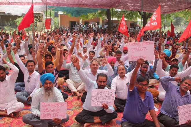 PSPCL workers hold protest over long-pending demands