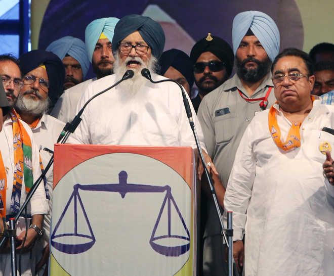 Cong gave Punjabis lame state, without even capital, says Badal