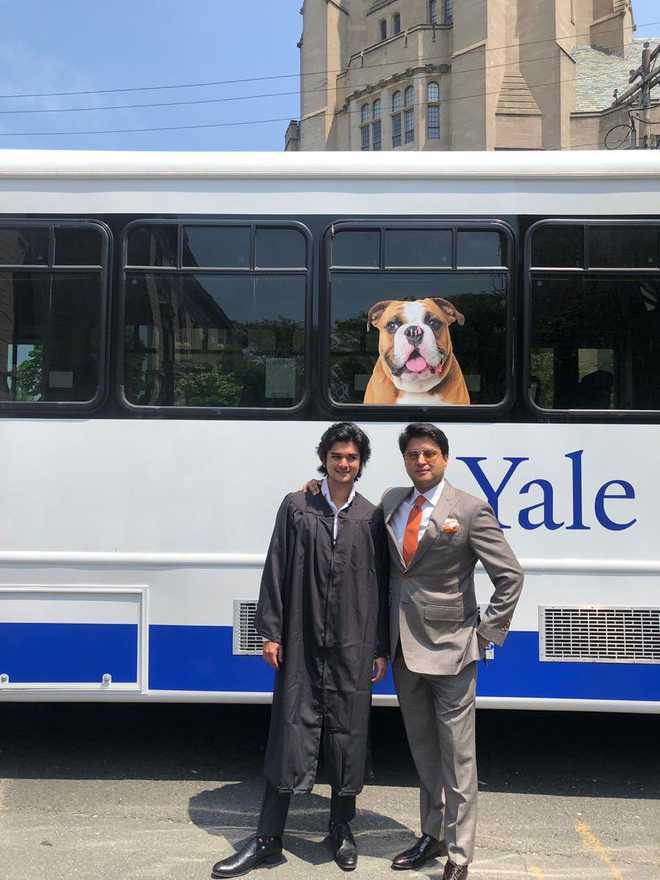 ''Proud father'', says Jyotiraditya Scindia after son graduates from Yale