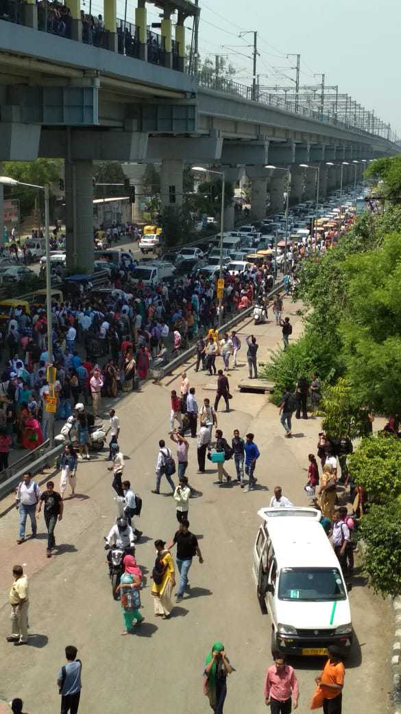 Passengers left stranded as Delhi Metro services affected following technical snag