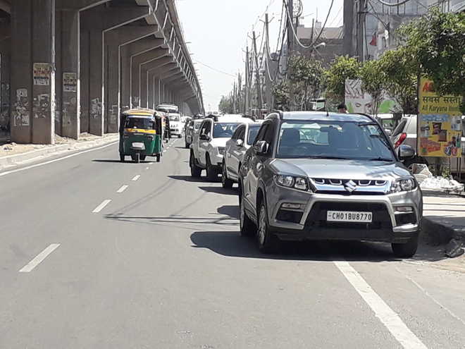 Wrong parking, traffic jam test nerves of Zirakpur residents