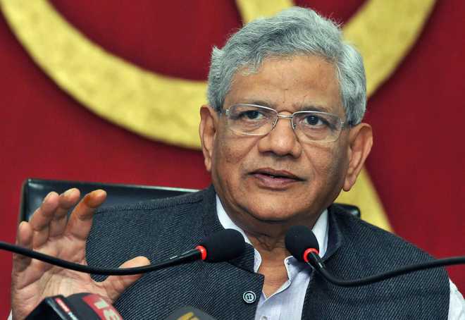 Yechury writes EC accusing Trinamool of ‘colluding’ with BJP