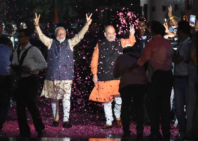 Quit and Challenge 7 OrangeNews9 This is a mandate for new India, says PM Modi after massive win - The Tribune