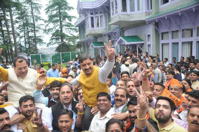 Unstoppable BJP scores hat-trick in Shimla