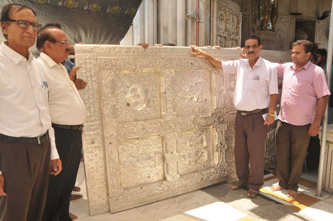 Durgiana Temple deodhi doors get facelift, finally
