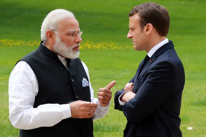 French President Macron congratulates Modi on poll win; pledges to work together on security