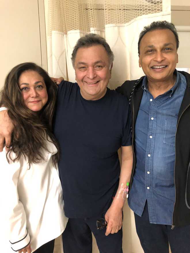 Anil and Tina Ambani stop by to meet Rishi Kapoor in New York