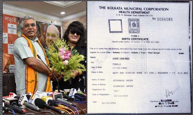 BJP produces ‘birth certificate’ of Bangladeshi actress who joined party