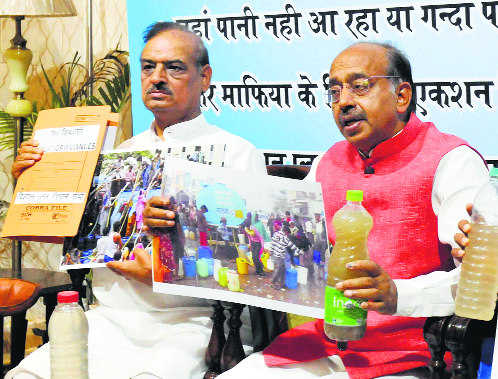 BJP slams Jal Board, says acute water crisis in city