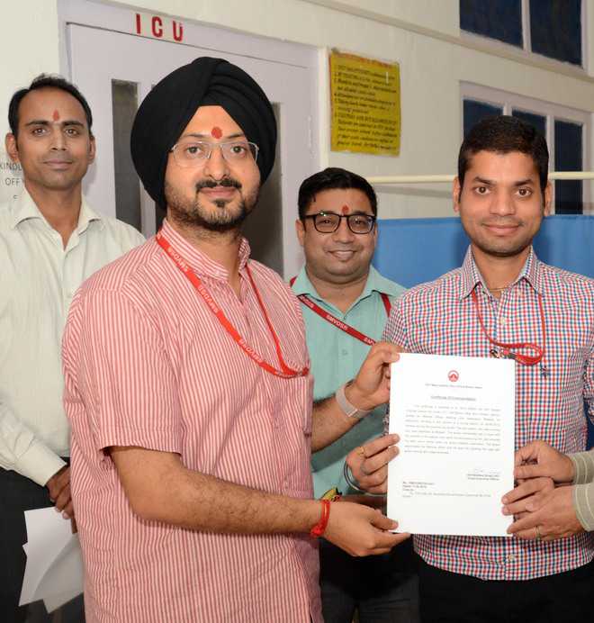 Vaishno Devi dispensary team felicitated for proactive response