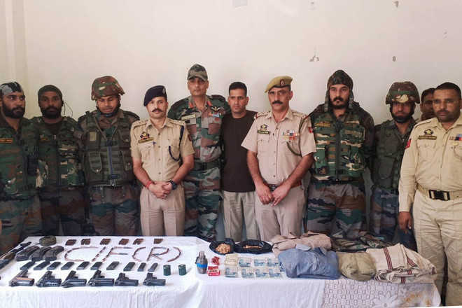 Hideout busted; AK 47, pistols among recovery