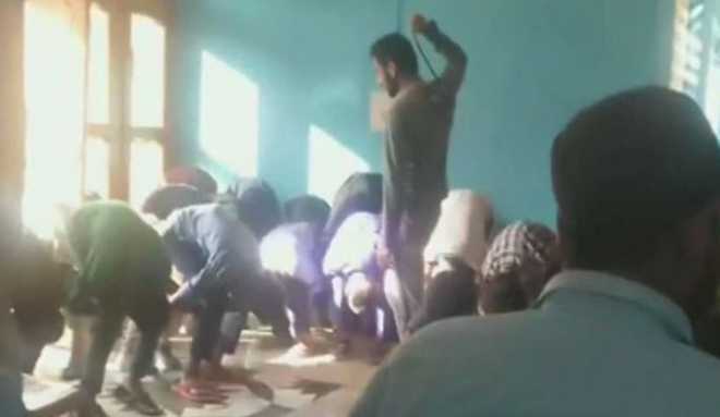 J&K teacher brutally thrashes students: Video viral