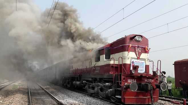 Fire erupts in goods train bogie carrying fuel, tragedy averted