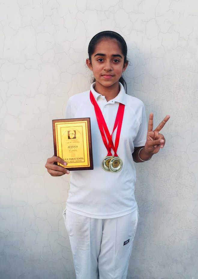 Jessica proves her mark in athletics, cricket