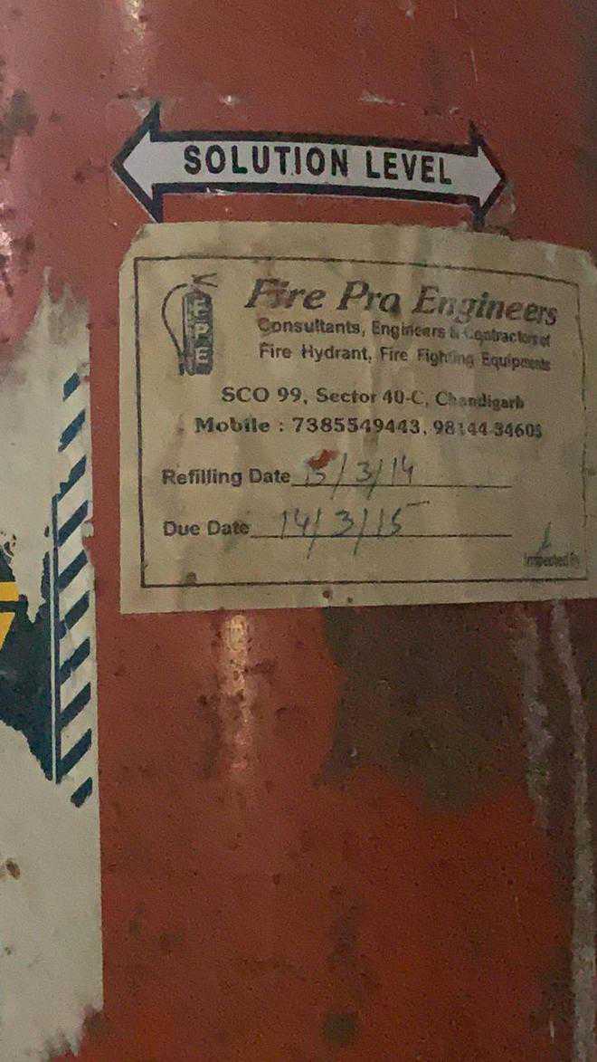 Fire extinguishers past expiry date at courts complex The Tribune India
