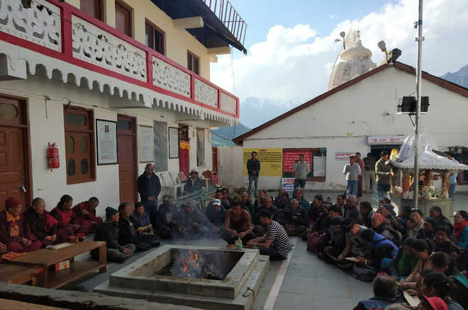 A temple where Hindus, Buddhists pray together