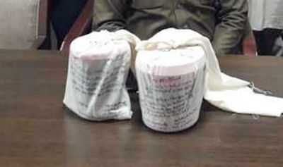 Heroin seized, one held
