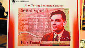 UK’s new bank note to feature mathematician Turing