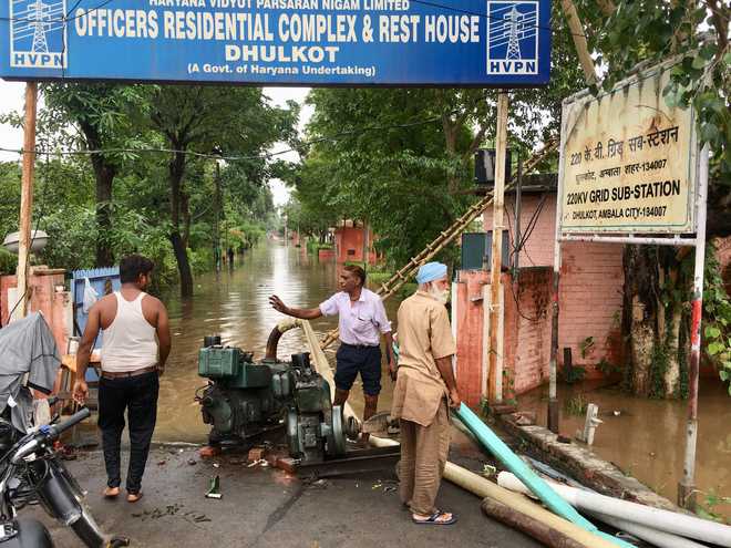 Ambala dist faces flood-like situation, one electrocuted
