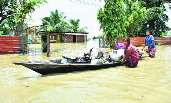 Rains ease, woes mount for flood-hit