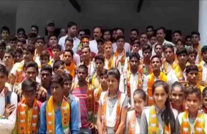 UP BJP MLA enrols school students as party members