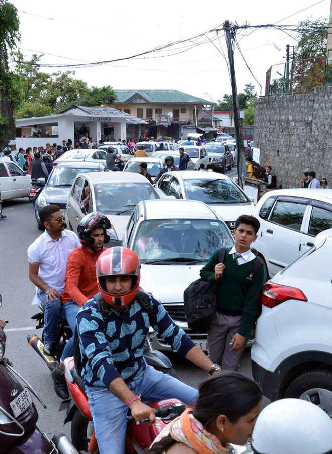 Sacred Heart, Dharamsala, crossing remains choked