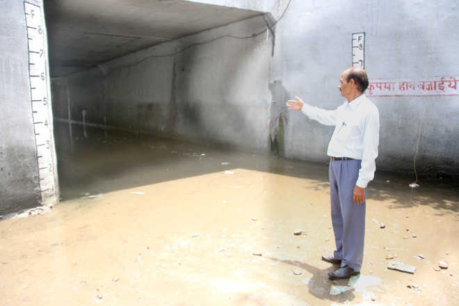 Rohtak underpass submerged, again