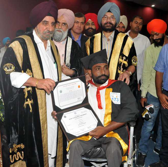 Memorable day for scholar with disability