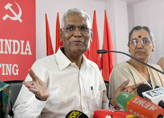 D Raja elected as CPI head