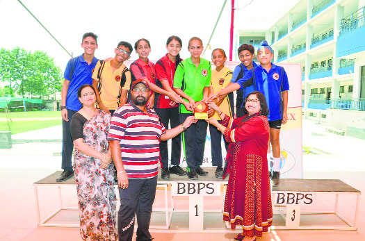 Bal Bharti lift swimming championship trophy