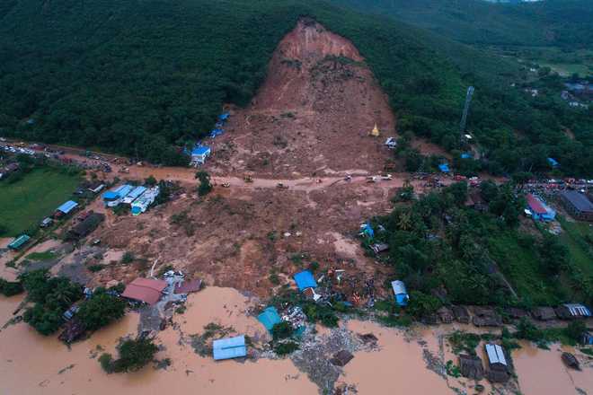 22 killed, 47 injured as heavy rain triggers landslide in Myanmar