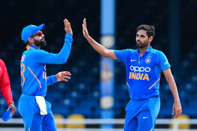 Kohli, Bhuvneshwar star as India beat West Indies by 59 runs in 2nd ODI