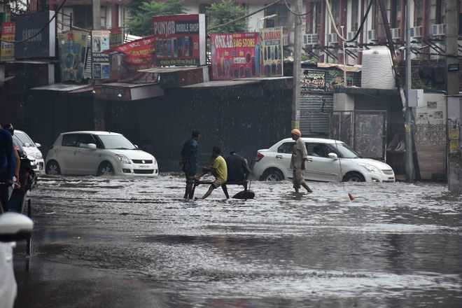 Rain inundates most roads