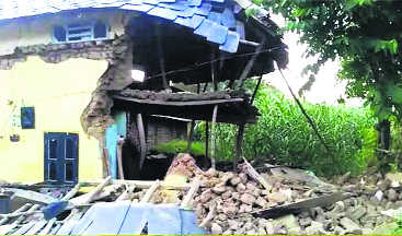Rain washes away house, Jawali family sustains minor injuries