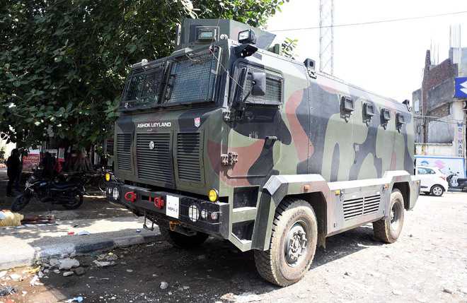 Bullet-proof truck in police fleet
