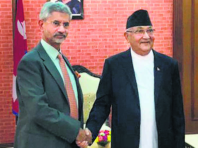 Jaishankar calls on Nepal PM