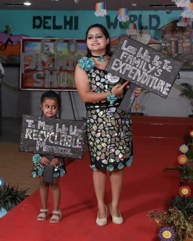 Children with special needs walk the ramp