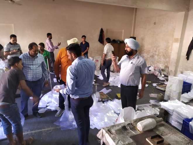 1,500-kg polythene seized during raid on Mohali unit