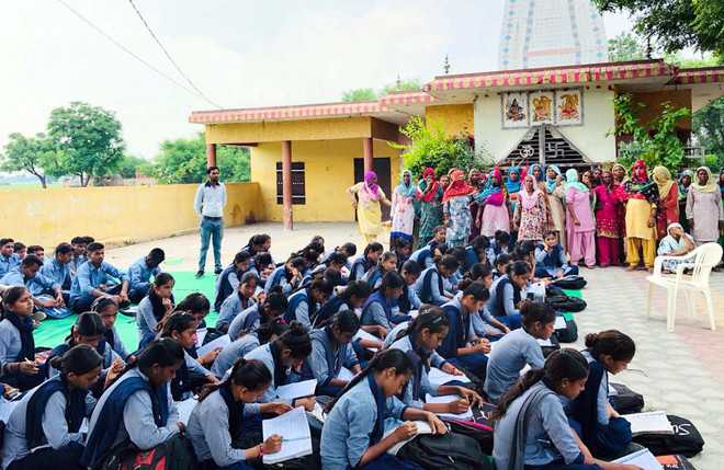 Karnal village students insist on school upgrade